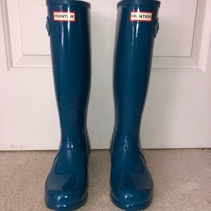 NWOT Hunter Tall Gloss Boots